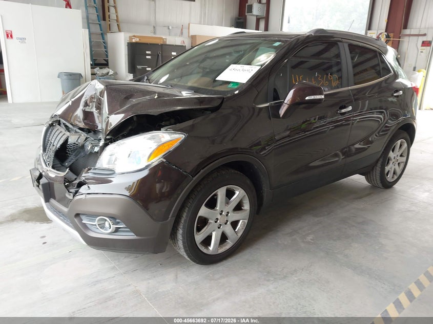 Vin: kl4cjcsb9eb777034, lot: 46162264, buick encore leather 20142