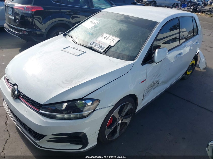 Vin: 3vw6t7au3km016363, lot: 46162268, volkswagen golf gti 2.0t autobahn/2.0t rabbit edition/2.0t s/2.0t se 20192