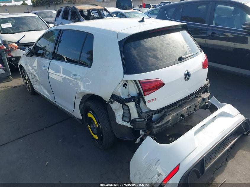 Vin: 3vw6t7au3km016363, lot: 46162268, volkswagen golf gti 2.0t autobahn/2.0t rabbit edition/2.0t s/2.0t se 20193