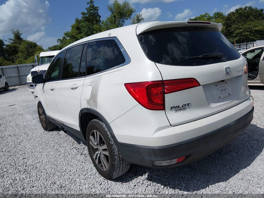 Vin: 5fnyf5h50gb005239, lot: 46162281, honda pilot ex-l 20163