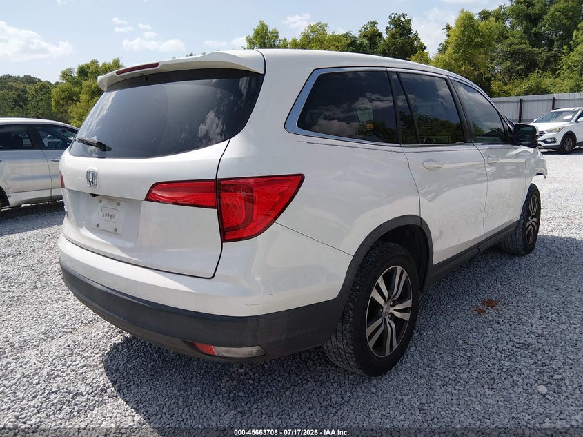 Vin: 5fnyf5h50gb005239, lot: 46162281, honda pilot ex-l 20164