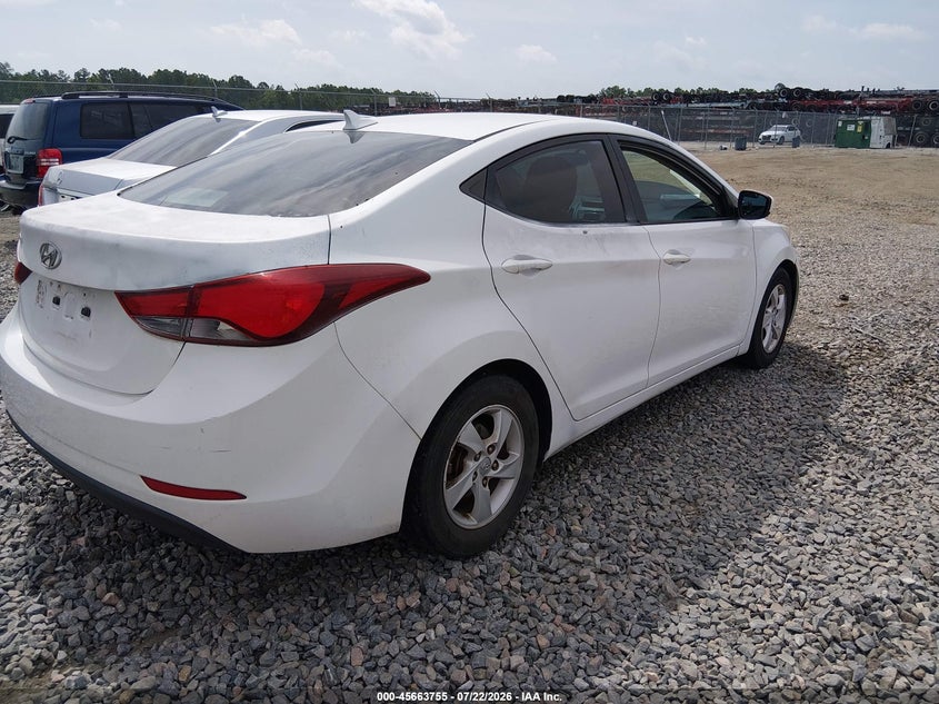 HYUNDAI ELANTRA 2015 VIN 5NPDH4AE8FH634762