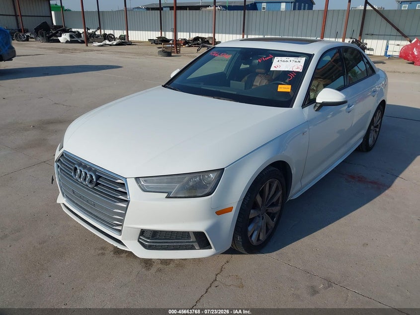Vin: waukmaf41ja040254, lot: 46162340, audi a4 2.0t tech ultra premium/2.0t ultra premium 20182