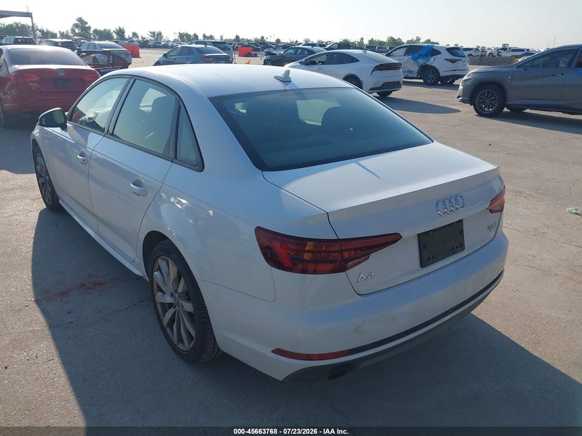 Vin: waukmaf41ja040254, lot: 46162340, audi a4 2.0t tech ultra premium/2.0t ultra premium 20183