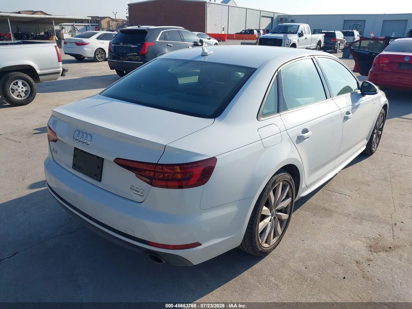 Vin: waukmaf41ja040254, lot: 46162340, audi a4 2.0t tech ultra premium/2.0t ultra premium 20184
