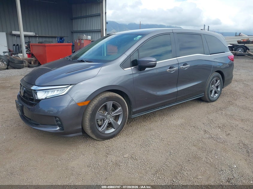 2022 Honda Odyssey Ex VIN: 5FNRL6H50NB029248 Lot: 45663787