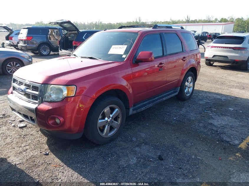 Vin: 1fmcu9eg0ckb66860, lot: 46162399, ford escape limited 20122