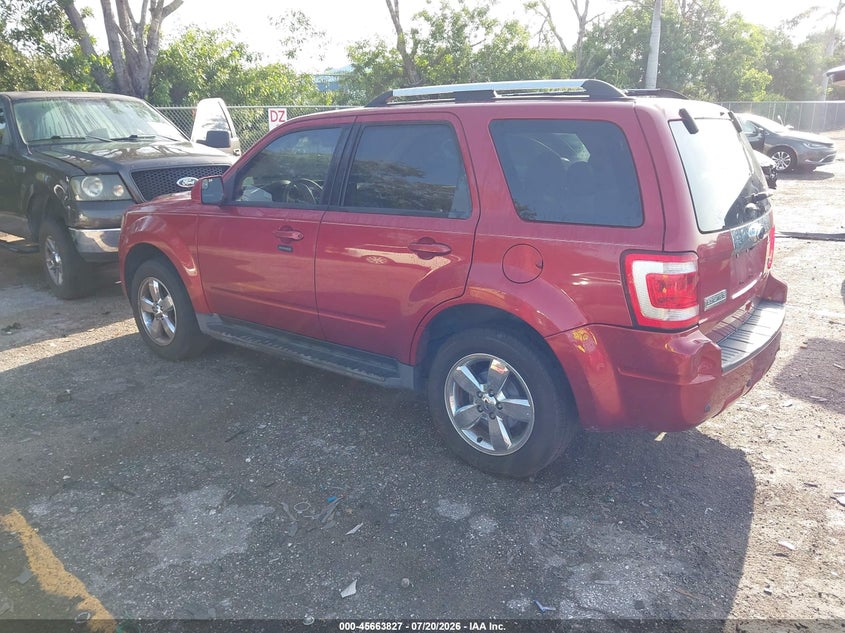Vin: 1fmcu9eg0ckb66860, lot: 46162399, ford escape limited 20123