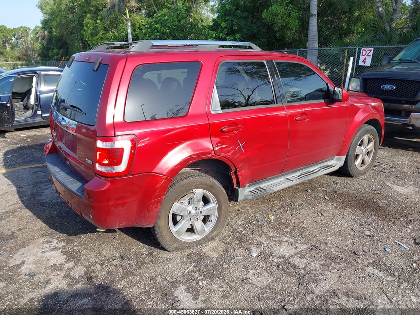Vin: 1fmcu9eg0ckb66860, lot: 46162399, ford escape limited 20124