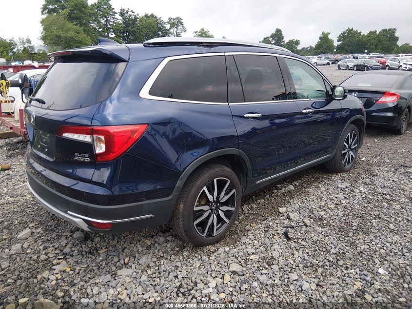 Vin: 5fnyf6h05lb005449, lot: 46162438, honda pilot awd elite 20204