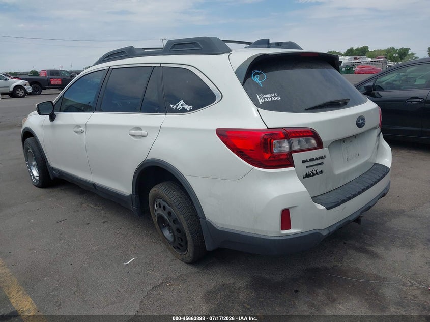 Vin: 4s4bsafc5g3215579, lot: 46162470, subaru outback 2.5i premium 20163