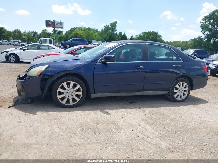 2007 Honda Accord 3.0 Se VIN: 1HGCM66487A040556 Lot: 45663929