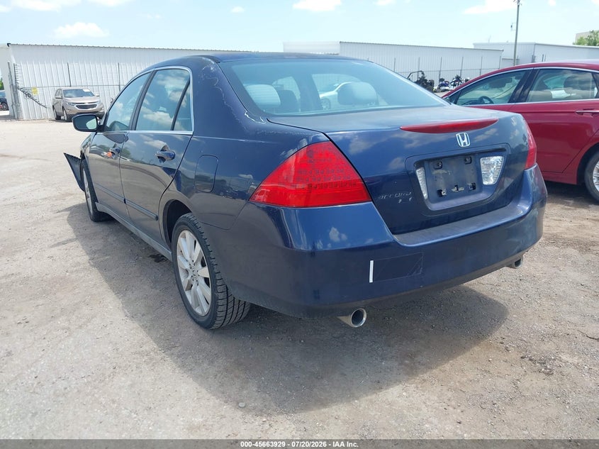 2007 Honda Accord 3.0 Se VIN: 1HGCM66487A040556 Lot: 45663929
