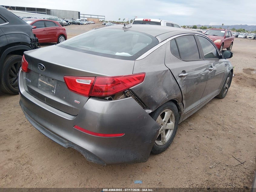 Vin: 5xxgm4a77fg501545, lot: 46162527, kia optima lx 20154