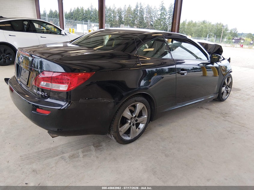 Vin: jthff2c27a2513235, lot: 46162534, lexus is 250c 20104