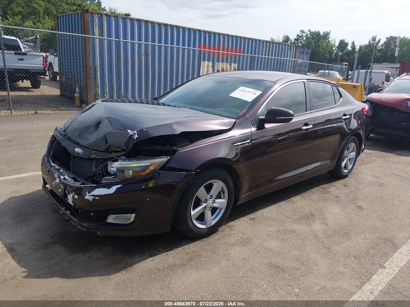 Vin: 5xxgm4a77fg418617, lot: 46162542, kia optima lx 20152