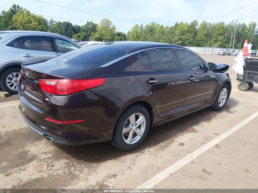 Vin: 5xxgm4a77fg418617, lot: 46162542, kia optima lx 20154