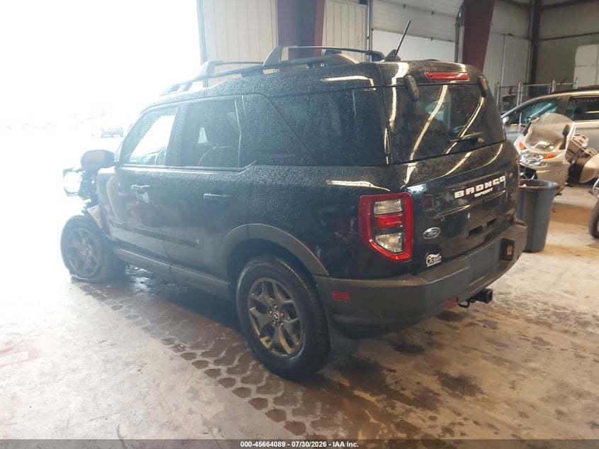 Vin: 3fmcr9d90mra87335, lot: 46162661, ford bronco sport badlands 20213