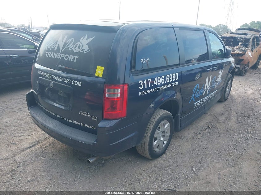 Vin: 2d4rn4de3ar112193, lot: 46162908, dodge grand caravan se 20104