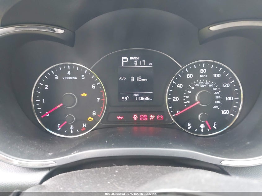2017 Kia Forte Lx VIN: 3KPFK4A71HE056538 Lot: 45664503