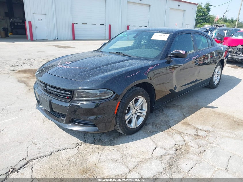 2022 Dodge Charger, Rear, IAAI, VIN 2C3CDXBG4NH259151 — photo 2