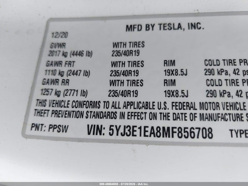 TESLA MODEL 3 - zdjęcie 9