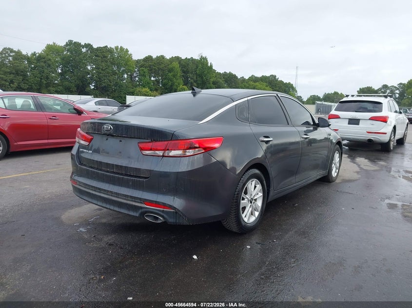 Vin: knagt4l30j5219528, lot: 46163167, kia optima lx 20184