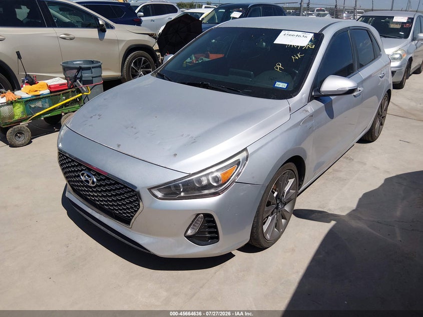 Vin: kmhh55lc7ju073444, lot: 46163208, hyundai elantra gt sport 20182