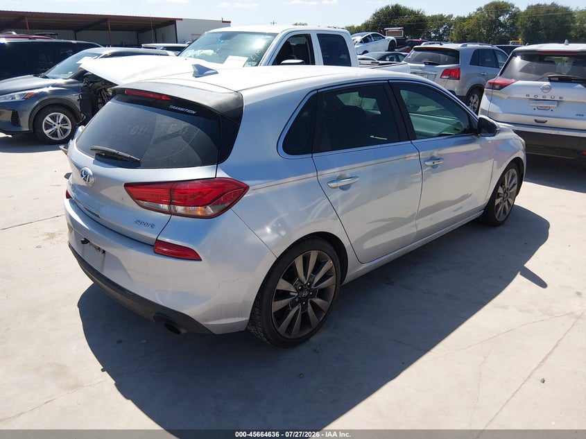 Vin: kmhh55lc7ju073444, lot: 46163208, hyundai elantra gt sport 20184