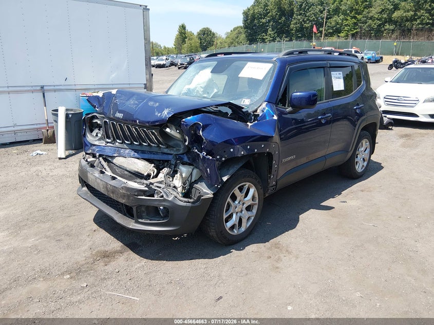 2016 Jeep Renegade Latitude VIN: ZACCJBBT8GPE40596 Lot: 45664663