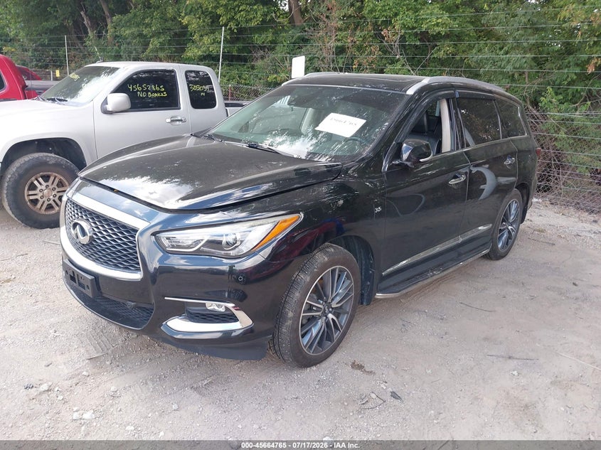 Vin: 5n1dl0mm9kc519857, lot: 46163337, infiniti qx60 luxe 20192