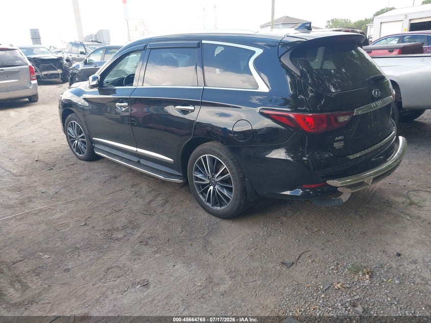Vin: 5n1dl0mm9kc519857, lot: 46163337, infiniti qx60 luxe 20193