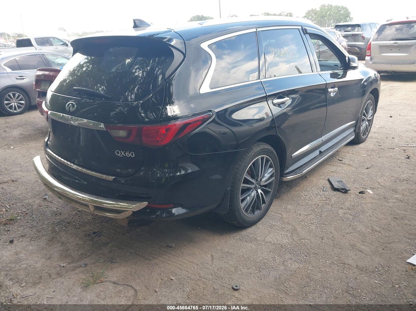 Vin: 5n1dl0mm9kc519857, lot: 46163337, infiniti qx60 luxe 20194