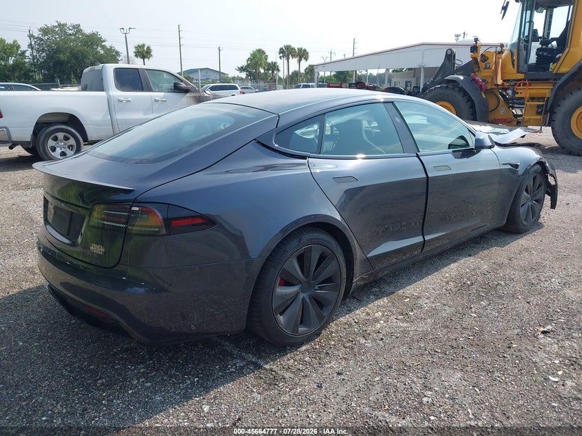 Vin: 5yjsa1e6xsf547869, lot: 46163349, tesla model s plaid 20254