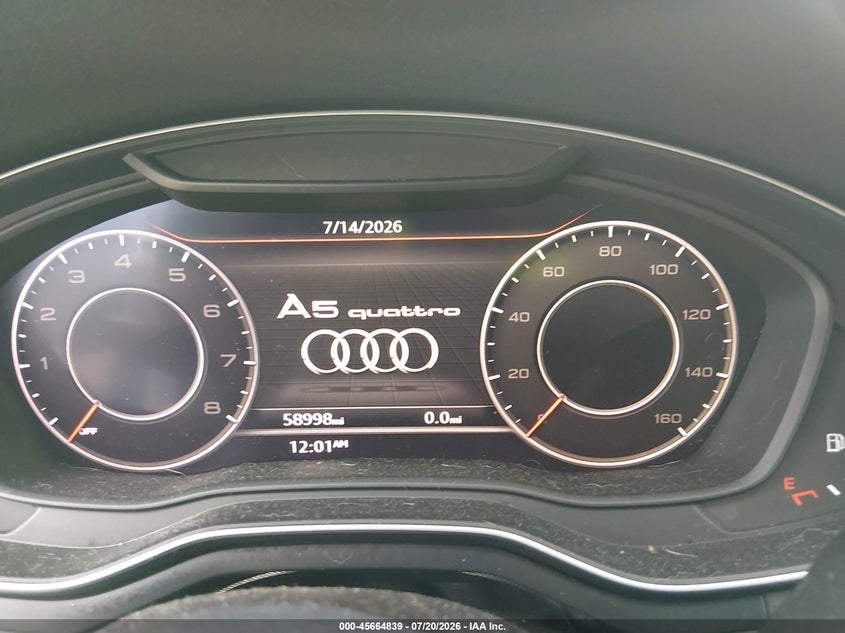 2018 Audi A5 2.0T Premium VIN: WAUBNCF59JA101268 Lot: 45664839
