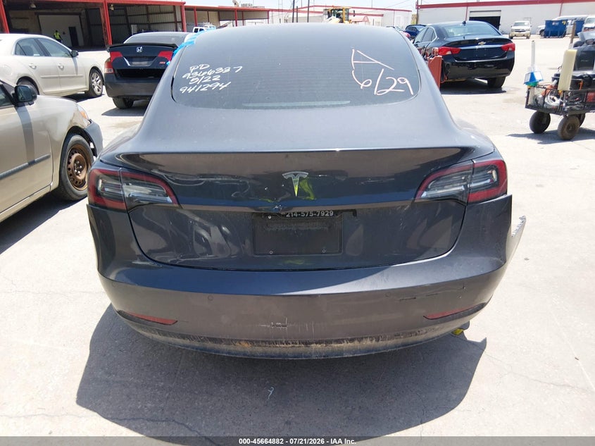 2021 Tesla Model 3 Standard Range Plus Rear-Wheel Drive VIN: 5YJ3E1EA5MF941294 Lot: 45664882