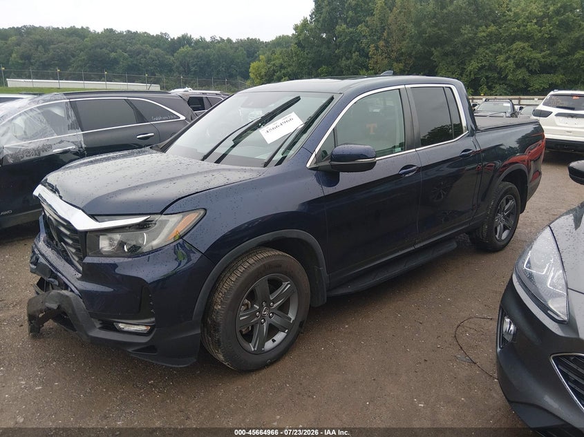 Vin: 5fpyk3f54pb020143, lot: 46163538, honda ridgeline rtl 20232