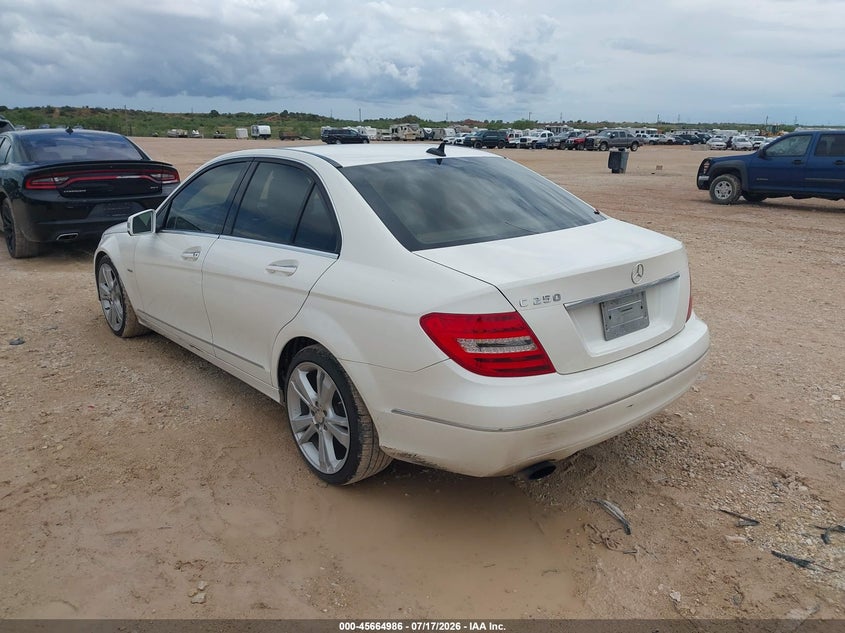 2012 Mercedes-Benz C 250 Luxury VIN: WDDGF4HB9CR212024 Lot: 45664986
