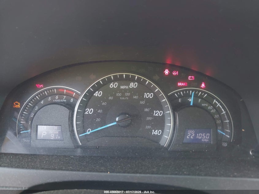 2012 TOYOTA CAMRY SEDAN 2.5L I-4 DOHC, VVT, 173HP