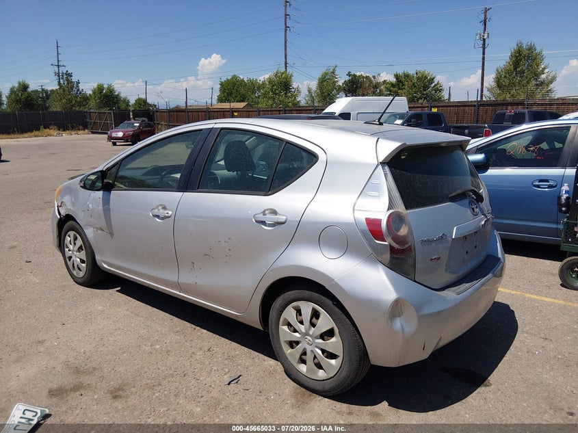 2012 TOYOTA PRIUS C auction photo 3