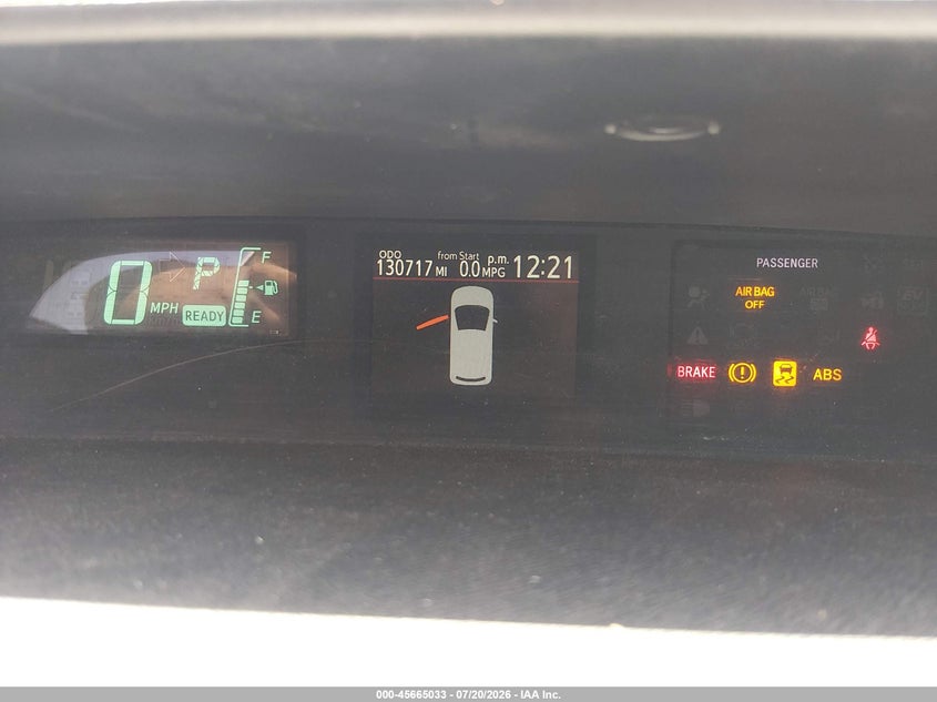 2012 TOYOTA PRIUS C auction photo 7