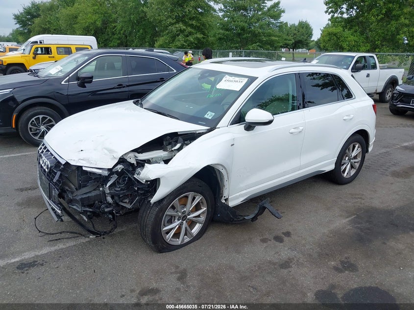2022 Audi Q3 Premium 45 Tfsi S Line Quattro Tiptronic VIN: WA1DECF37N1085453 Lot: 45665035