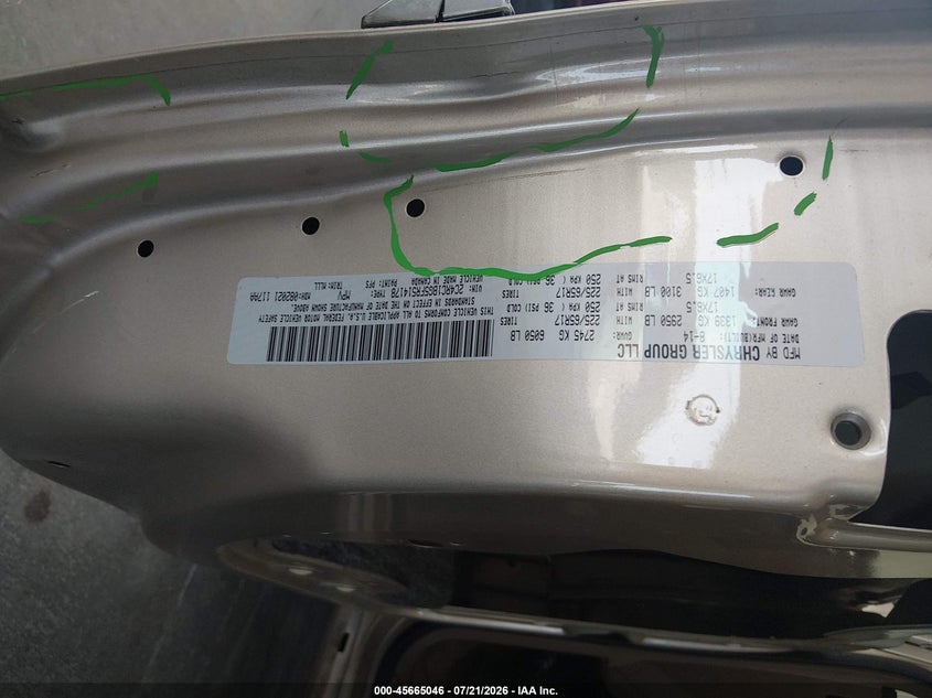 2015 Chrysler Town & Country Touring VIN: 2C4RC1BG5FR514178 Lot: 45665046