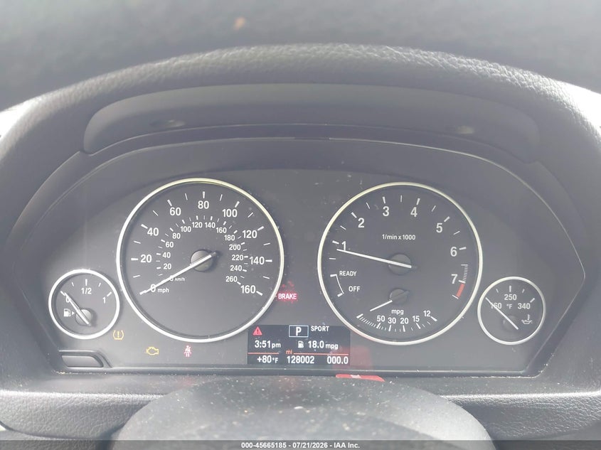 2015 BMW 328I VIN: WBA3A5G51FNS90993 Lot: 45665185