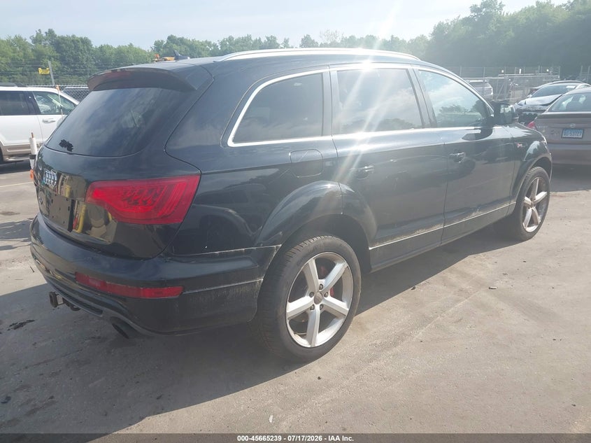 Vin: wa1dgafe3dd001450, lot: 46163811, audi q7 3.0t s line prestige 20134