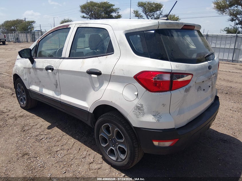 Vin: maj6s3fl8nc467038, lot: 46163821, ford ecosport s 20223