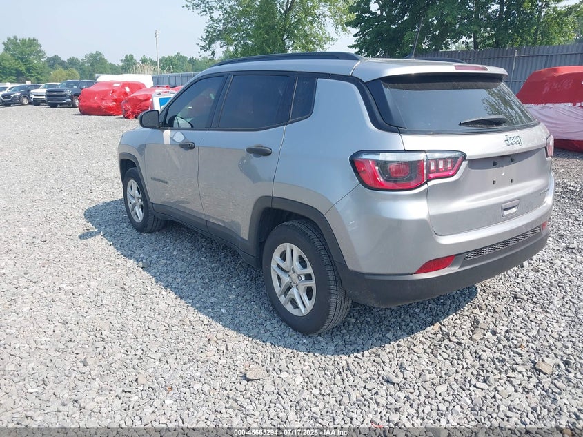 Vin: 3c4njcab3jt357844, lot: 46163866, jeep compass sport fwd 20183
