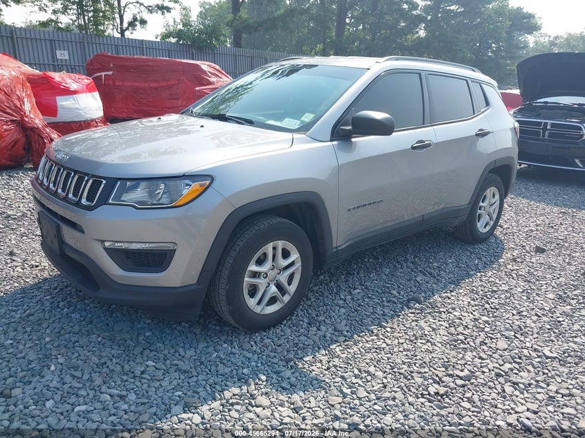 Vin: 3c4njcab3jt357844, lot: 46163866, jeep compass sport fwd 20182