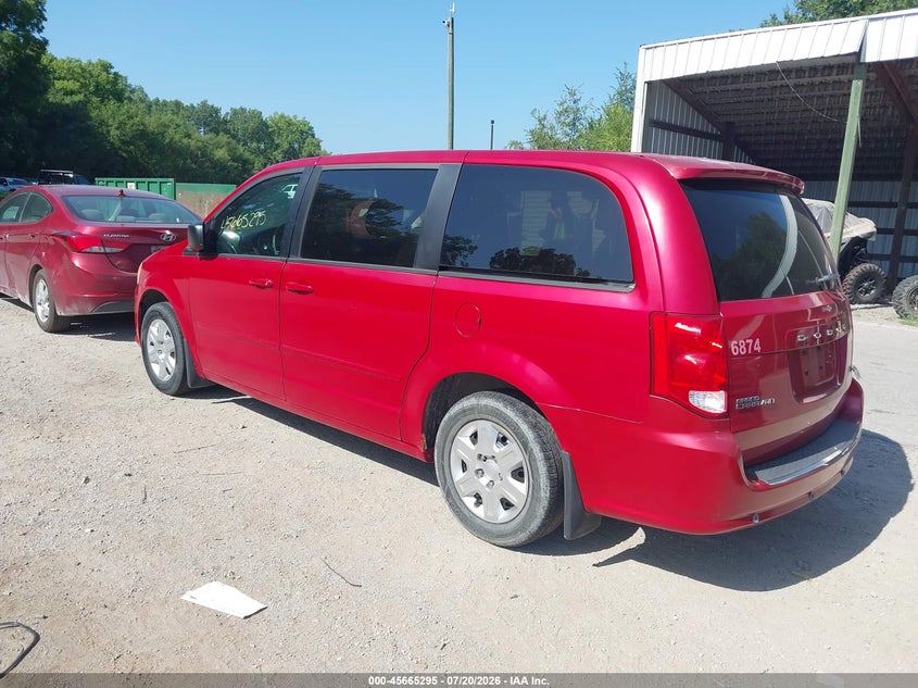 Vin: 2c4rdgbg0cr256874, lot: 46163867, dodge grand caravan se/avp 20123