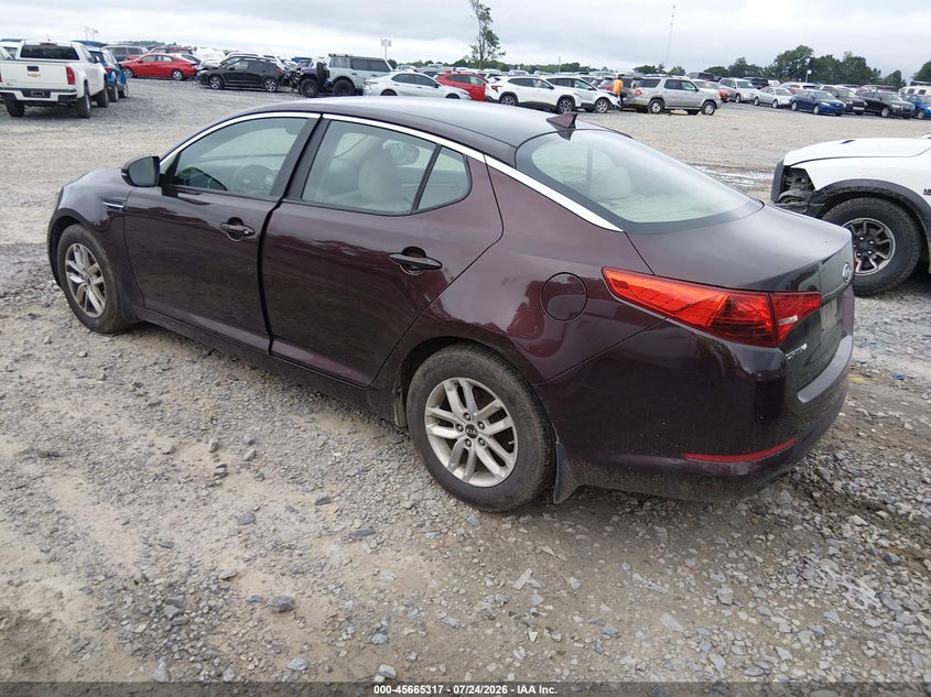 Vin: knagm4a78b5171412, lot: 46163889, kia optima lx 20113